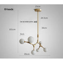 GobekUsa Iron Magic Molecular Pendant Lights for Living Room Dining Room Decor