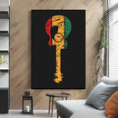 Abstract Electric Guitar Canvas Print - Music Wall Art by GobekUsa