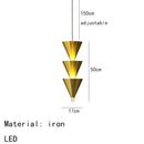 GobekUsa Gold Black Cone LED Pendant Lamp for Stylish Home and Shop Lighting