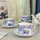 GobekUsa Jungle Lion Bone China Tea Set and Coffeeware Collection