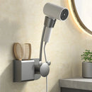 GobekUsa Bathroom Hair Dryer Holder Wall Mount Storage Rack