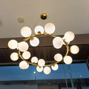 GobekUsa LED Glass Chandelier Pendant Lamp for Living Room Dining Room Lighting