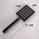 GobekUsa Black High Pressure Handheld Shower Head for Water Saving and Bathroom Rainfall