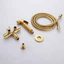 GobekUsa Bidet Faucet Wall Brass Handheld Hygienic Shower Head Sprayer Tap