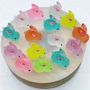GobekUsa Fluorescence Micro Rabbit Figurine: Miniature Room Decor Ornaments