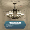 GobekUsa Crystal Chandelier Villa Living Room Lighting