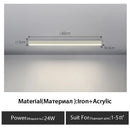 GobekUsa Black Linear LED Ceiling Light for Aisle, Bedroom, Dining, Living Room – Minimalist Design