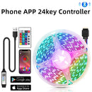 GobekUsa Bluetooth RGB 5050 LED Strip Lights with USB Phone APP Control