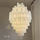 GobekUsa Big White Glass Ceiling Pendant Lights for Home Decor Hanging Lamp