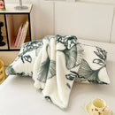 GobekUsa Cozy Winter Plush Pillowcase: Nordic Printed Milk Velvet Soft Home Decor