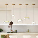 GobekUsa Glass Pendant Lights Simple Indoor Home Decor Lighting for Living Room and Dining Room