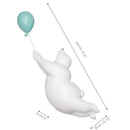 GobekUsa Flying Bear Balloon Figurines: Modern Home Wall Decoration & Gift