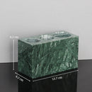 GobekUsa Green Marble Bathroom Set: Dispenser, Dish, Holder, Tissue Box & Accessories