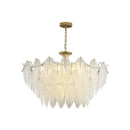 GobekUsa Crystal Feather Chandelier: Luxury Pendant for Home Decor & Designer Ceiling Fixture