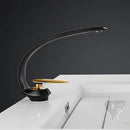 GobekUsa Basin Faucet: Rose Gold/Black/Gold Bathroom Sink Mixer Tap made of Brass