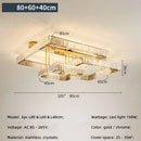 GobekUsa Crystal Dimmable Ceiling Light - Luxury Living Room Bedroom Lamp