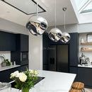 GobekUsa Glass Lava LED Pendant Lights for Modern Living Room Bedroom Decor