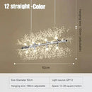 GobekUsa Dandelion Crystal Ceiling Lamp Chandelier for Bedroom Dining Room Kitchen Island