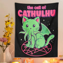 GobekUsa Cat Call Tapestry Wall Hanging - Psychedelic Hippie Aesthetics Dorm Decor