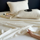 GobekUsa Luxe Cotton Satin Stripe Bed Sheet Set with 2 Pillowcase