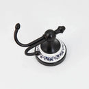 GobekUsa Black Stainless Steel Wall Mounted Bathroom Towel Hook Robe Coat Hanger