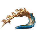 GobekUsa Galloping Horse Luxury Sculpture: Elegant Decor for Office, Living Room & Store.
