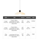 GobekUsa LED Pendant Chandelier Modern Minimalist Living Bedroom Lighting
