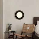 GobekUsa Black Travertine LED Wall Lights Modern Home Decoration Bedside Lamps