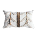 GobekUsa Beige Crochet Tufted Pillow Cover: Nordic Style Home Decor Cushion