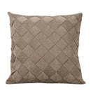 GobekUsa Grey Weaving Luxury Pillow Cover 45x45cm for Sofa Livingroom Bedroom