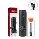 GobekUsa Electric Salt Pepper Grinder Set USB Rechargeable Adjustable Coarseness LED Light