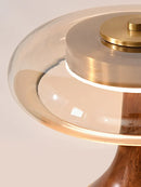 GobekUsa Andi Walnut Table Lamp for Living Room Bedroom Study Hotel Creative French Style