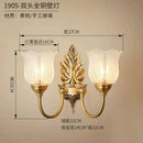 GobekUsa Brass Wall Lamp | Retro LED for Living Room Bedroom Study Hotel Hallway