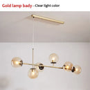 GobekUsa Glass Ball LED Pendant Light Modern Chandelier for Living Room Decor