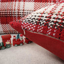 GobekUsa Buffalo Plaid Cotton Linen Sofa Cushion Cover Pillowcase