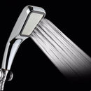 GobekUsa 300-Hole ABS Chrome Square Rainfall Shower Head for High Pressure Handheld Showers