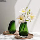 GobekUsa Double Glass Vase Hydroponic Flower Pot: Desk Decor, Floral Arrangement Aesthetics