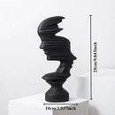 GobekUsa Abstract Human Face Sculpture for Nordic Style Home Decor & Office Handicraft Gift