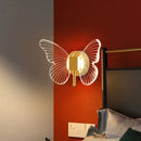 GobekUsa Butterfly Wall Lamp: Nordic Style Indoor Lighting Fixture for Bedroom and Living Room