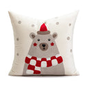 GobekUsa Christmas Day Embroidered Pillowcase for Living Room Sofa, Party Decor