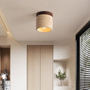 GobekUsa LED Wood Yellow Travertine Ceiling Light - Modern Style for Home Decor