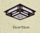 GobekUsa Antique Style Solid Wood Led Ceiling Light for Living Room Bedroom & Study