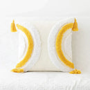 GobekUsa Boho Geometric Tufted Cushion Cover Cotton Canvas Pillow Covers