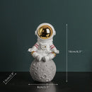 GobekUsa Electroplated Golden Astronaut Figurines, Creative Home Decor & Gifts