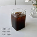 GobekUsa 500ml Square Glass Juice Cup - Transparent & Heat-Resistant