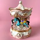 GobekUsa Enameled Metal Jewelry Trinket Box Figurines Hand Painted Storage Case