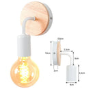 GobekUsa Industrial LED Wall Light Retro Loft Lamps E27 Iron Lampshade Sconce