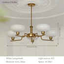 GobekUsa Bauhaus Glass Pendant Chandelier for Bedroom Living Room Dining Ceiling Lamp