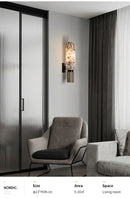 GobekUsa Copper Alabaster Wall Lamp: Post-Modern High-End Bedroom Lighting