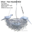 GobekUsa Aluminum Wire Bird's Nest Pendant Lights for Bedroom Hallway and Restaurant